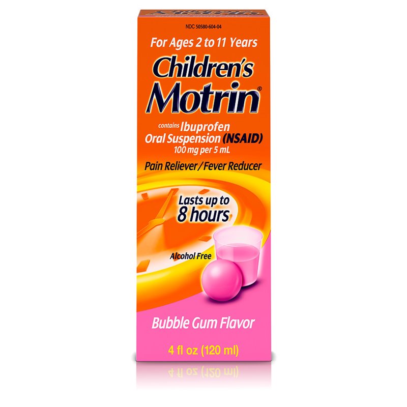 20700 - Motrin Children's Bubble Gum - 4 fl. oz. - BOX: 
