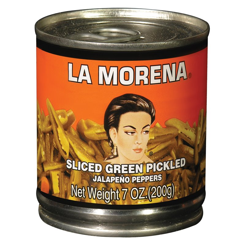 14556 - La Morena Sliced Jalapeño Peppers - 7 oz. (Pack of 24) - BOX: 24 Units