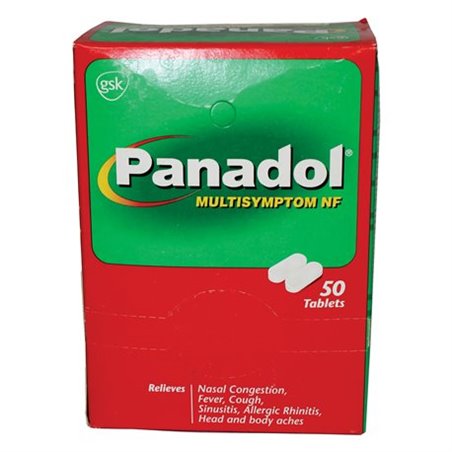 20775 - Panadol Gripe Multi-Sintomas - 52 Tablets ( 26 Pouches / 2 Tablets ) - BOX: 