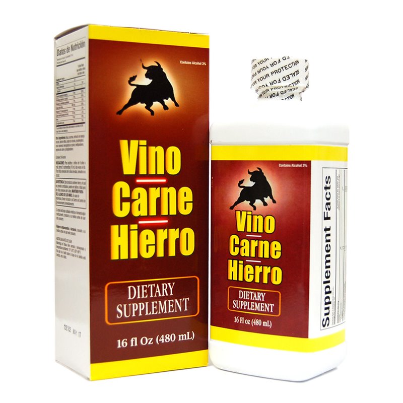 14736 - Memper Vino Carne y Hierro - 16 fl. oz. - BOX: 16 Units
