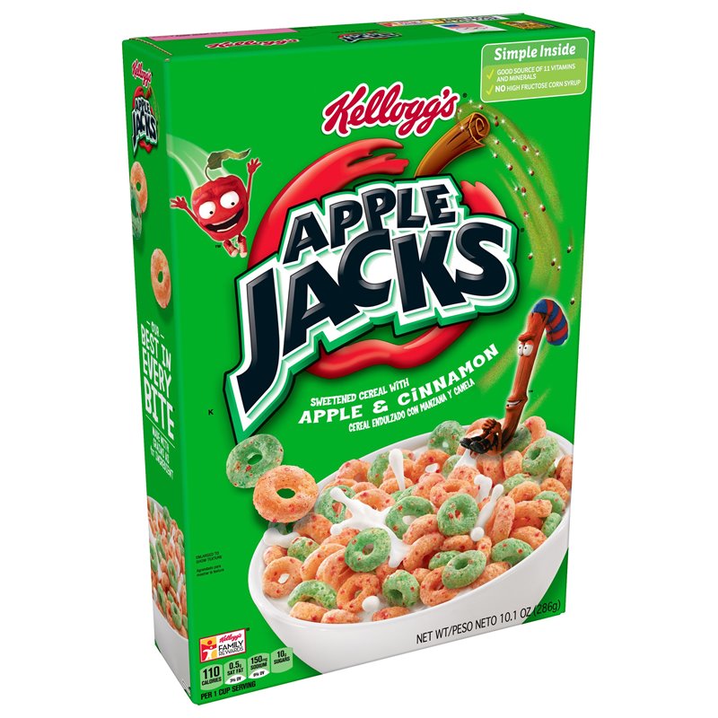 20836 - Kellogg's Apple Jacks - 10.1 oz. (Case of 16) - BOX: 