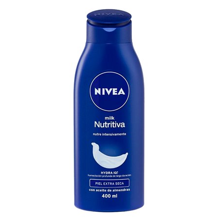 14862 - Nivea Body Lotion Milk Nutritiva, Piel Extra Seca - 400ml - BOX: 15 Units