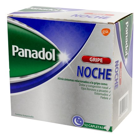 20912 - Panadol Noche Gripe - 52 Tablets ( 26 Pouches / 2 Tablets ) - BOX: 