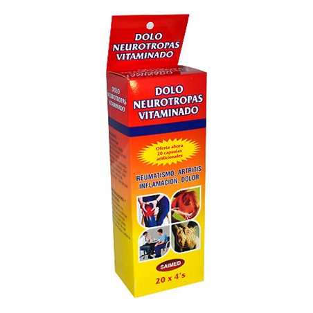 20939 - Dolo Neurotropas Capsula Vitaminado- 20 Pack/4ct - BOX: 