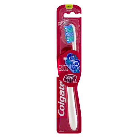 20992 - Colgate Toothbrush Medium Optic White 360 - (Pack of 12) - BOX: 6 Pkg
