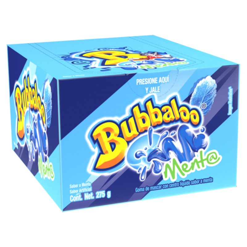 15516 - Bubbaloo Menta - 47ct/239.7g - BOX: 32 Pkg