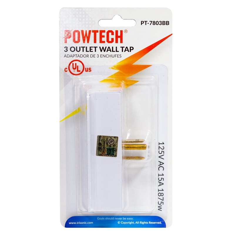 21014 - Powtech 3 Outlet Wall Tap ( PT-7803BB ) - BOX: 24 Units