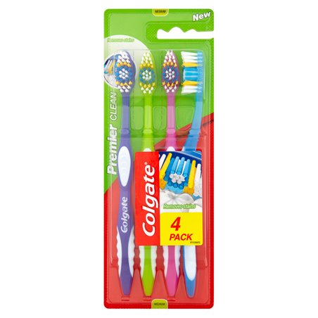 21027 - Colgate Toothbrush, Premier clean 4pk - - BOX: 12