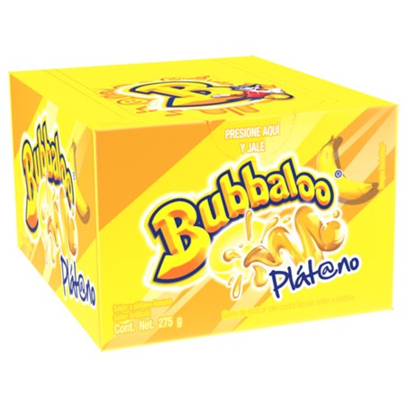 15257 - Bubbaloo Platano - 50ct/275g - BOX: 32 Pkg