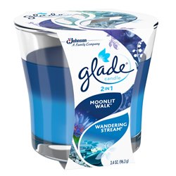 21055 - Glade Candle 2in1 Walk/Wandering Stream - 3.4 oz(Case of 6) (681043) - BOX: 6 Units