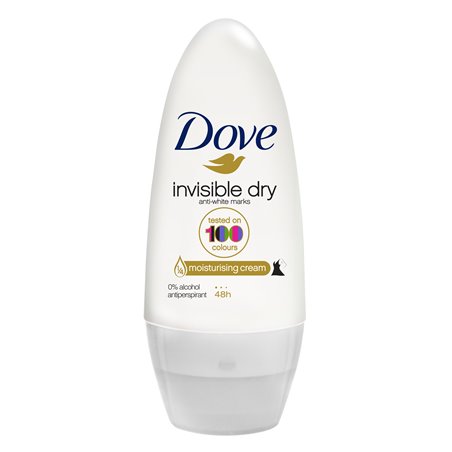 21101 - Dove Deodorant Roll On, Invisible Dry - 50ml - BOX: 