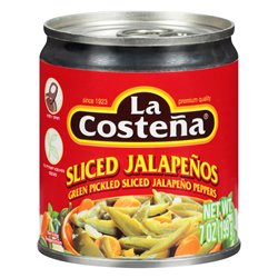 15294 - La Costeña Sliced Jalapeño  - 7 oz. (Pack of 24) - BOX: 24 Units