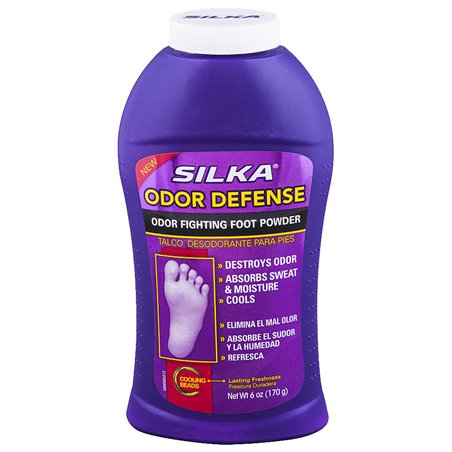 21122 - Silka Odor Defense Powder- 6oz(Case Of 24) - BOX: 24 Units