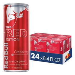 21142 - Red Bull Red Energy Drink - 8.4 fl. oz. (24 Pack) - BOX: 24 Units