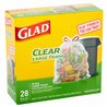 15570 - Glad Recycling Trash Bag ( Clear ), 30 Gal - 28 Bags (Case of 4) - BOX: 4 Pkg