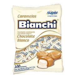 21163 - Bianchi Chocolate White - 100ct/400gr(14.10oz) Case Of 18) - BOX: 18Bags