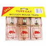 21212 - Wooden Mouse Trap Small ( Ratonera Pequeña ) - 3Pcs - BOX: 24 Pkg