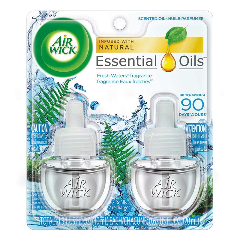 21213 - Air Wick Scented Oil Refill, Fresh Water- 6ct/2x40ml 3061289 - BOX: 6 Pkg /2ct