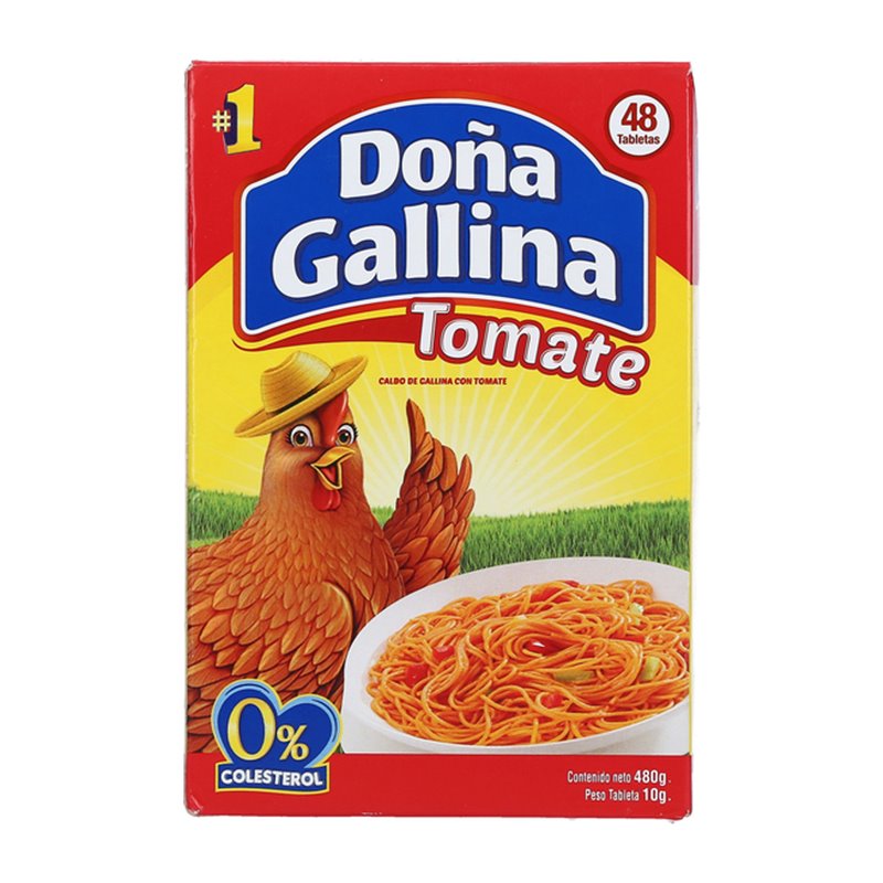 24774 - Doña Gallina Tomate 480g - 48 Tabletas - BOX: 24 Pkg