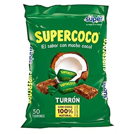 21329 - SuperCoco Turron 275g ( bag 50 pcs ) - BOX: 36 Bags