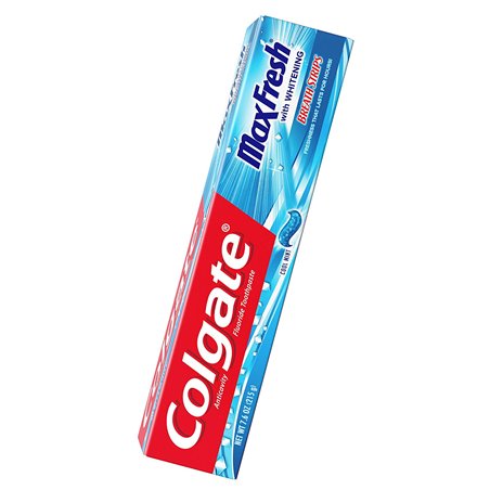 21417 - Colgate Toothpaste, MaxFresh Whitening Breath Strips, Cool Mint  - 7.6oz. - BOX: 8 x 5 Pack/ 40 Units