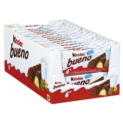 21428 - Kinder Bueno Chocolate Bar 1.5oz/20ct - BOX: 8