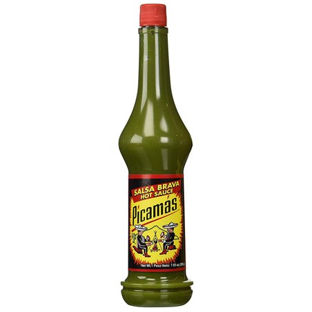 21475 - Picamas Salsa Brava Hot Sauce ( Green ) - 6.2 oz. - BOX: 24 Units