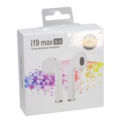 21357 - i12 Max 5.0 Iphone Bluetooth Headset - BOX: 