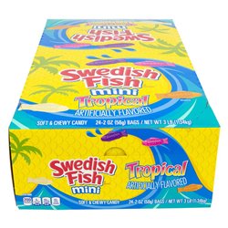 21363 - Swedish Fish Mini Tropical - 24ct - BOX: 12 Pkg
