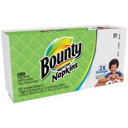 21373 - Bounty Napkins - 100ct(Case of 20PK) - BOX: 20