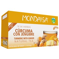 21378 - Mondaisa Curcuma & Jengibre Tea 1.05 oz - 20 bag - BOX: 