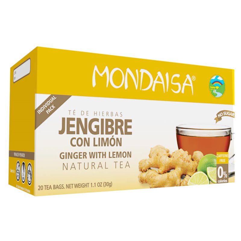 21379 - Mondaisa Jengibre & Limon Tea 1.05 oz - 20 bag - BOX: 