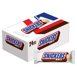 21604 - Snickers White Bar - 24ct - BOX: 12 Pkg