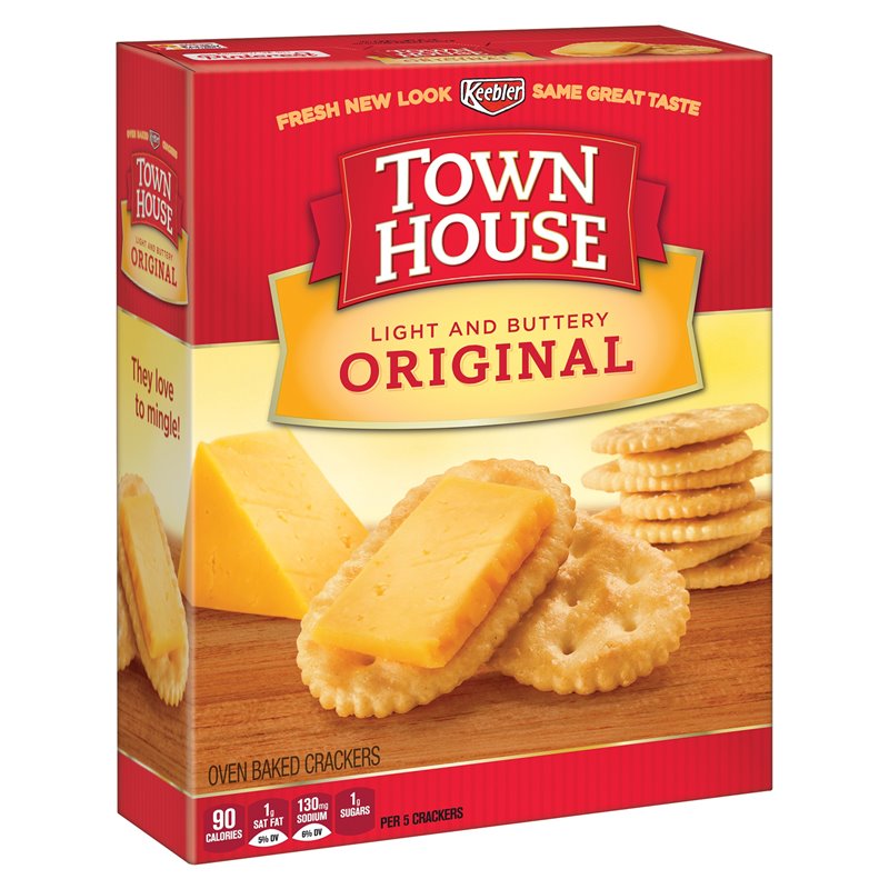 21609 - Keebler  Crackers Town House Origina  - 13.8 oz. (12 Pack) - BOX: 12
