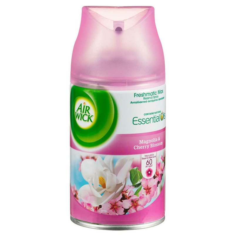 21637 - Air Wick Refill Ultra Machine Can, Magnolia & Cherry Blossom  (3012158- 250ml) (Case of 6) Pink - BOX: 6Units