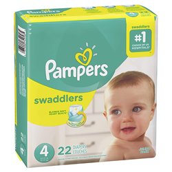 21670 - Pampers Swaddlers Diapers Jumbo Pk, Size 4 -4/22'S
74958 - BOX: 4/22's