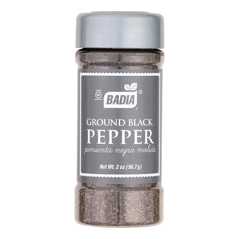 21538 - Badia Ground Black Pepper - 2 oz. (Pack of 8) - BOX: 