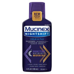 21808 - Mucinex Nightshift Cold & Flu - 6 fl. oz. - BOX: 