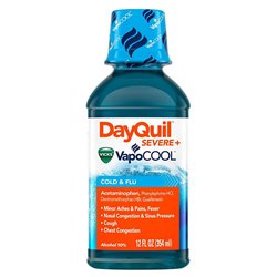21837 - Dayquil Severe VapoCOOL Liquid Cold & Flu - 12 fl. oz. - BOX: 12