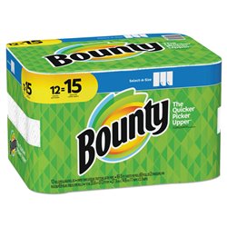 21840 - Bounty  Select Size  - 12 Rolls15 (69 Sheets) - BOX: 12 Rolls15