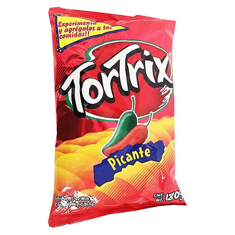 21846 - Tortrix Picante Corn Chips ( Frituras Maiz ) 180g - BOX: 