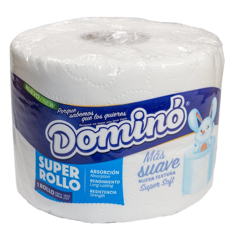 21855 - Domino Bath Tissue, Super Rollo - 24 Rolls - BOX: 24 Rolls