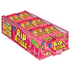 21893 - Rip Rolls Strawberry  - 24/1.4 oz. - BOX: 12 Pkg