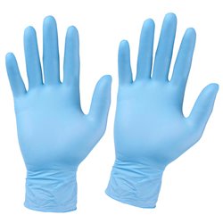 21927 - Nitrile Gloves Powder Free, Medium- 100ct - BOX: 10 Pkg