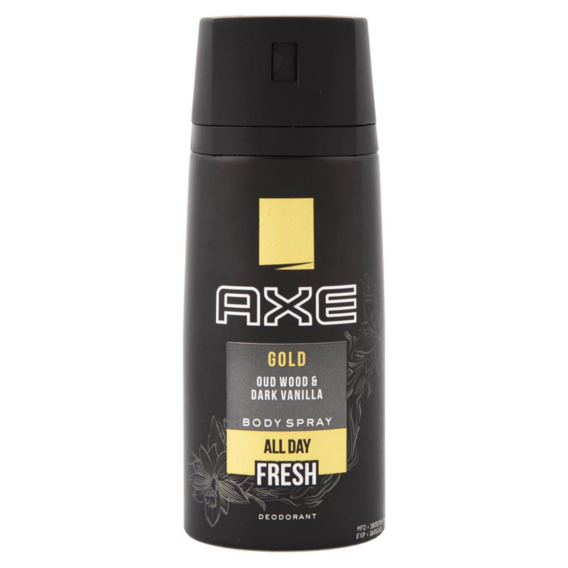 21947 - Axe Body Spray, Gold Fresh Dark Vanilla- 150ml - BOX: 6 Units