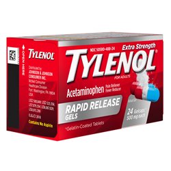21759 - Tylenol Rapid Release Extra Strength ( Realease Gels)- 24 Caps - BOX: 