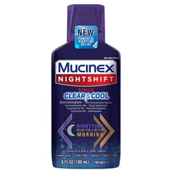 21762 - Mucinex  Night Time Sinus  Cold & Cool - 6 fl. oz. Red - BOX: 12