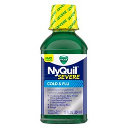 21776 - Nyquil Liquid Severe Cold Flu - 12 fl. oz. - BOX: 