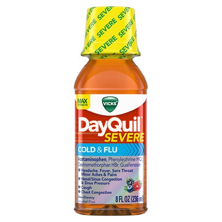 21777 - Dayquil Liquid Severe Cold & Flu - 8 fl. oz. - BOX: 12
