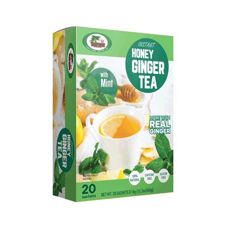 22027 - Tropique Honey Ginger Tea, Mint - 20 Bags - BOX: 